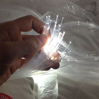 Factory Outlet POF 10mX 6mm  Outer Diameter PVC PMMA Plastic Black Jacket  Glow Fiber Optic Cable For Light Decorative