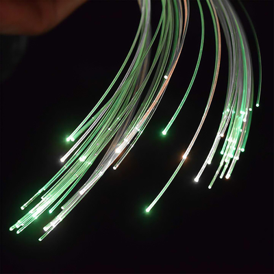 Factory Outlet POF 10mX 6mm  Outer Diameter PVC PMMA Plastic Black Jacket  Glow Fiber Optic Cable For Light Decorative