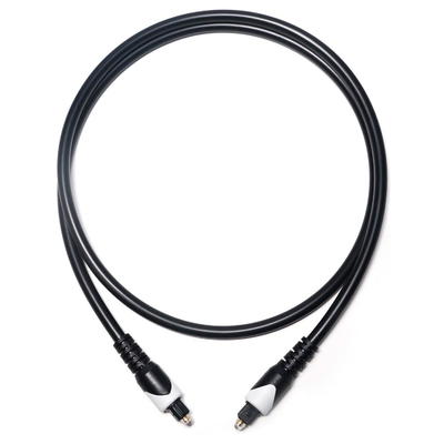 White&Toslink Digital Cable OD4.0 Optic Fiber Cable Plated LSZH PVC Shelter Round Plug For Home Plaer CD Soundbar