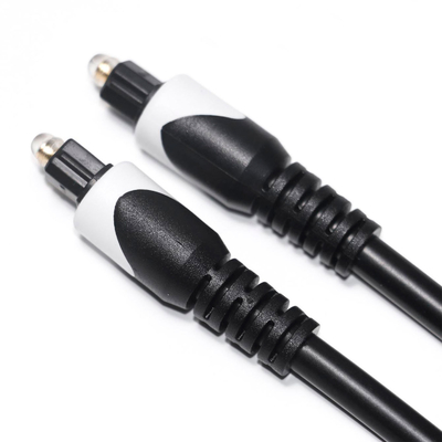 White&Toslink Digital Cable OD4.0 Optic Fiber Cable Plated LSZH PVC Shelter Round Plug For Home Plaer CD Soundbar