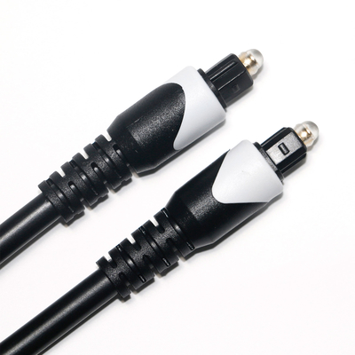 White&Toslink Digital Cable OD4.0 Optic Fiber Cable Plated LSZH PVC Shelter Round Plug For Home Plaer CD Soundbar