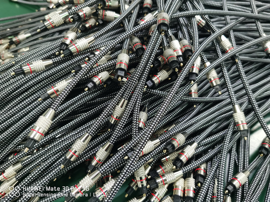 Yellow Nylon Braided OD4.0 ​Toslink Optical Digital Audio Cable HiFi Sound Coaxiel Audio Cable For Soundbar