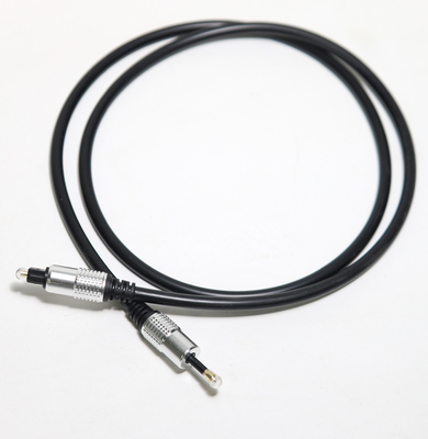 Optical Toslink Cable OD5.0 Rope T-3.5 Plated Aluminum Silver Shell For Home Theatre Amplifier Soundbar 1.5M 3M 5M