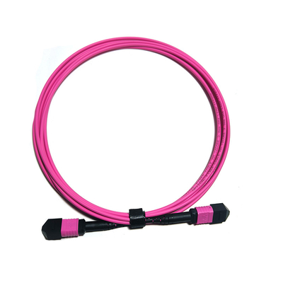 Manufacturing 12F MPO PC MPO PC OM3 3.0 3M Type B 3.0mm OM3-300 Fiber Optic Patch Cord