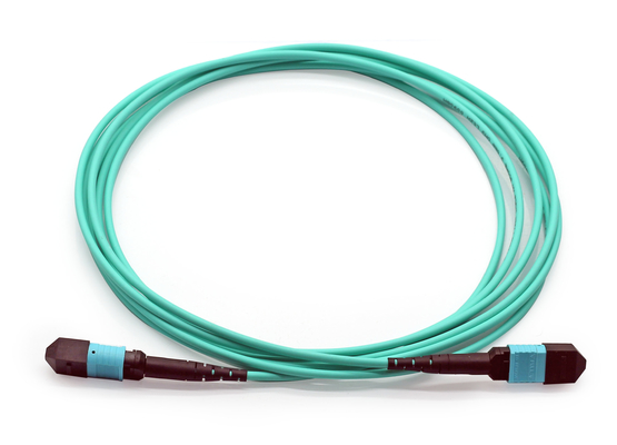 Manufacturing 12F MPO PC MPO PC OM3 3.0 3M Type B 3.0mm OM3-300 Fiber Optic Patch Cord