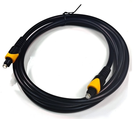 Toslink Optical Cable Orange black OB6.0 6MHz PVC plated Golden Connector For Home theatre TV
