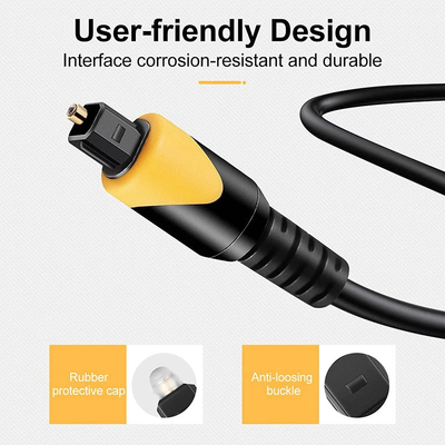 Digital Hifi Toslink Cable Male To Male Toslink Standard Fiber Optic Audio Cable