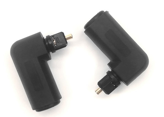 Female To Female Optical Fiber Accessories 90 Degree Angle Adapter