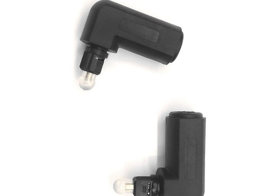 Female To Female Optical Fiber Accessories 90 Degree Angle Adapter