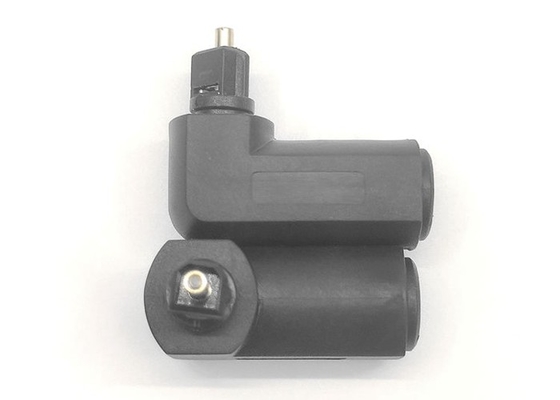 Female To Female Optical Fiber Accessories 90 Degree Angle Adapter