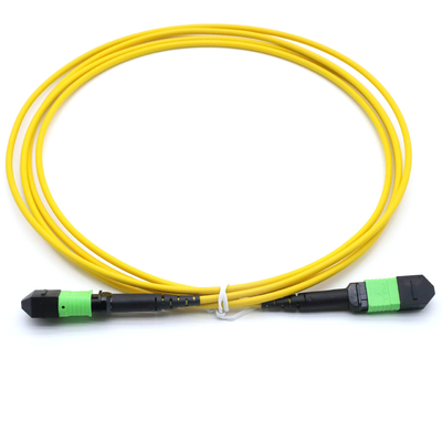Female MPO Trunk Cable 12 Fibers Type A Multimode MM OM3/OM4 MPO Patch Cord LSZH 50/125