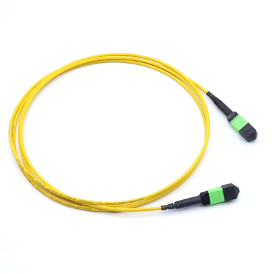 Female MPO Trunk Cable 12 Fibers Type A Multimode MM OM3/OM4 MPO Patch Cord LSZH 50/125