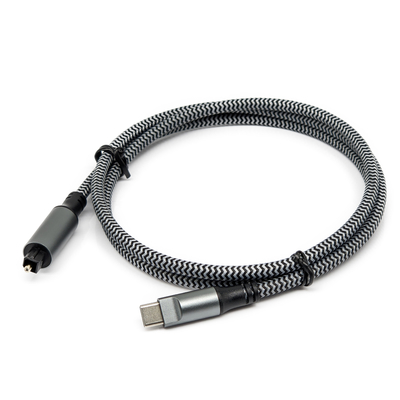 TOSLINK Optical Audio Cable with Type-C Male Connector for Soundbar&speaker