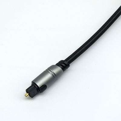 Toslink Optical Audio Cable For Home Player CD Soundbar 4.0mm OD 1-30m Length Yellow-Black Plated Gold Connector