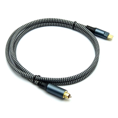 Hot Selling Toslink Audio Optical Cable With Type-C Male And Gold Plated Connectors For Crystal-Clear Sound