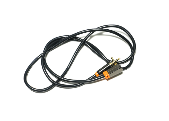 Black 0.92 Meters Optical Digital Audio Cable , 3.5mm Metal PVC Car Speaker Cable