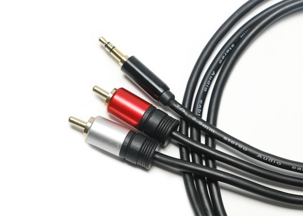 Metal Shell 3.5 Mm Jack To Optical Cable , 2 In 1 Headphone Optical Cable
