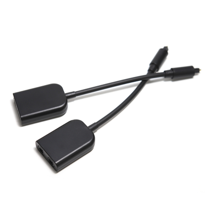 Digital Toslink Fiber Optical Splitter 1 in 2 Out Audio Adapter Cable Signal Enhancement