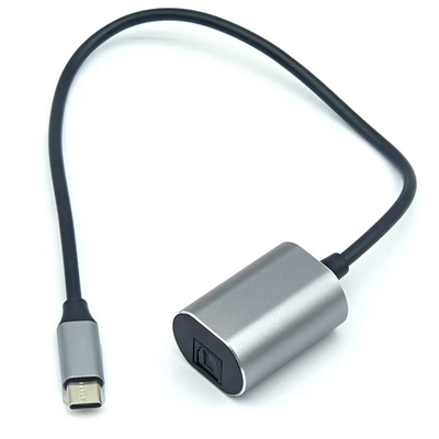 TOSLINK Female Optical Audio Cable with USB-C Male Connector for Soundbar Speaker Ideal for Professional or Personal Entertainment Setups