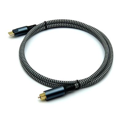 Hot Selling Toslink Audio Optical Cable With Type-C Male And Gold Plated Connectors For Crystal-Clear Sound
