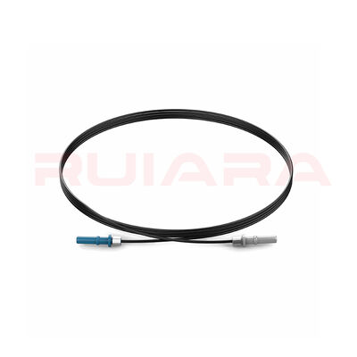 Anti Vibration PMMA Plastic Fiber Optic Cable Anti Electromagnetic Black Color